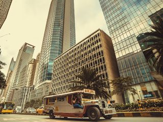 Jeep in Makati City Central Business District, Philippines