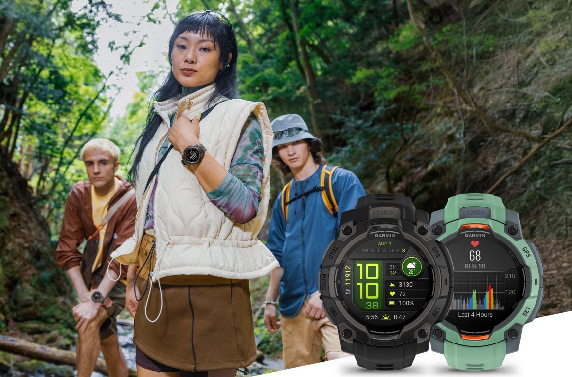 Boldly designed for an active lifestyle, the Instinct 3 Series smartwatches from Garmin offer bright AMOLED or solar-charged displays and built-in LED flashlights Introducing the Instinct 3 Series from Garmin: rugged smartwatches now with AMOLED displays